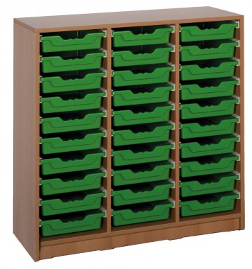 Klassenraumregal, 30 kleine Boxen, B/H/T: 104,5 x 101,5 x 40 cm