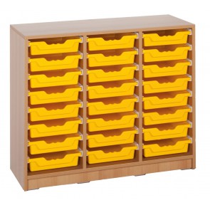 Klassenraumregal, 24 kleine Boxen, B/H/T: 104,5 x 83,5 x 40 cm