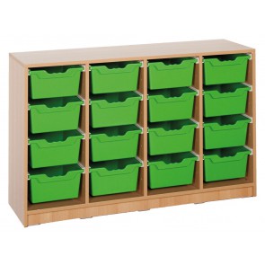 Klassenraumregal, 16 große Boxen, B/H/T: 138,5 x 83,5 x 40 cm